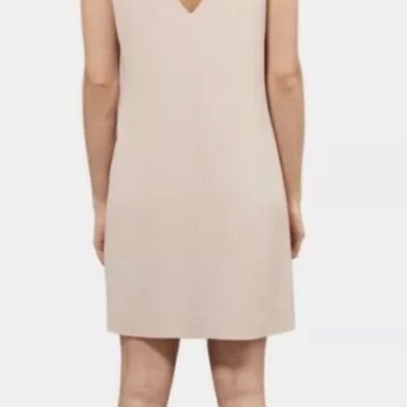 THEORY Pink Nude Sulivan Crepe Dress Xs - Picture 3 of 4